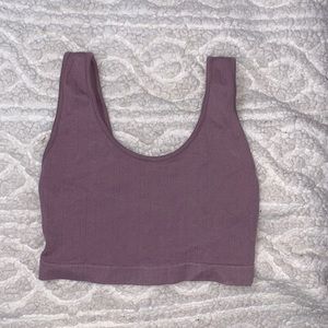 American Eagle Seamless Basics Bralette, Purple, Size XS/S
